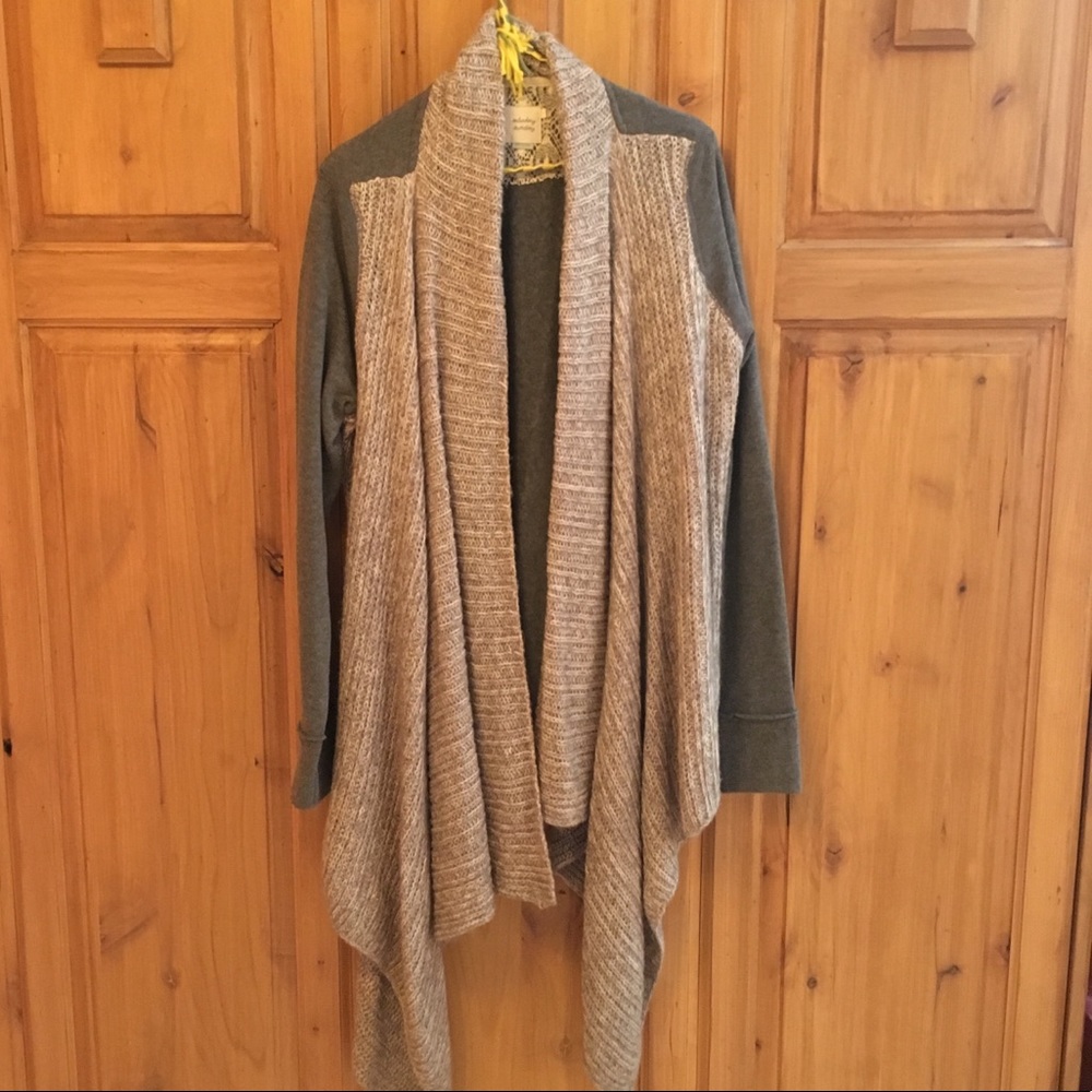 Anthro Comfy Draped Cardi